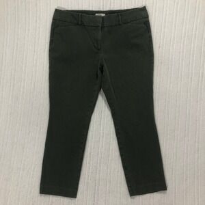 LOFT Outlet Skinny‎ Ankle Pants Olive Green Cropped Career Casual
